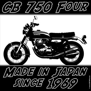 TShirt Print CB 750 Four Made in Japan since 1969